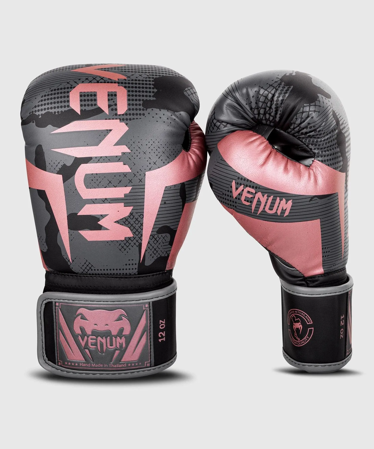 Guantes de boxeo Venum Elite - Negro/Oro rosa