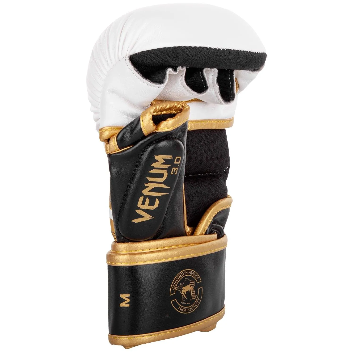 Guantes de Enfrentamiento Venum Challenger 3.0 - Blanco/Negro/oro