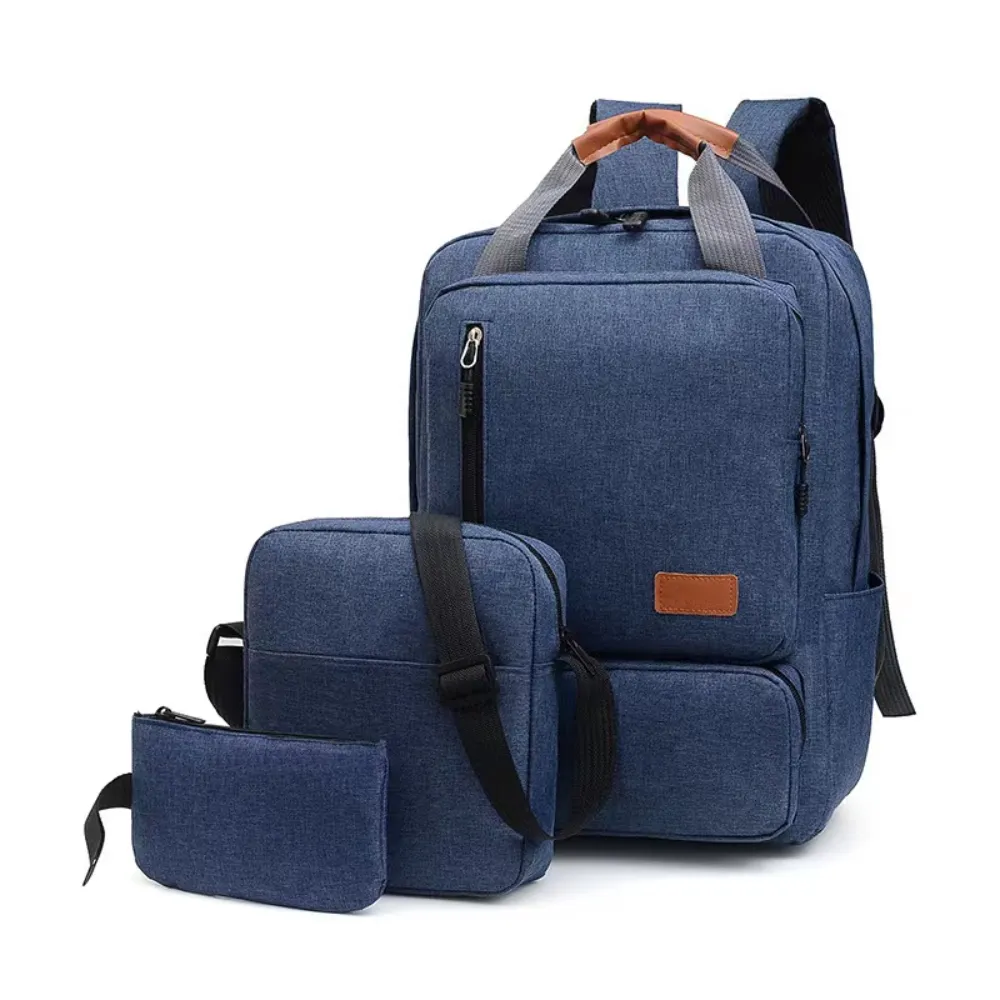 Kit Mochila Executiva para Notebook 15.6   Bolsa Tiracolo e Necessaire