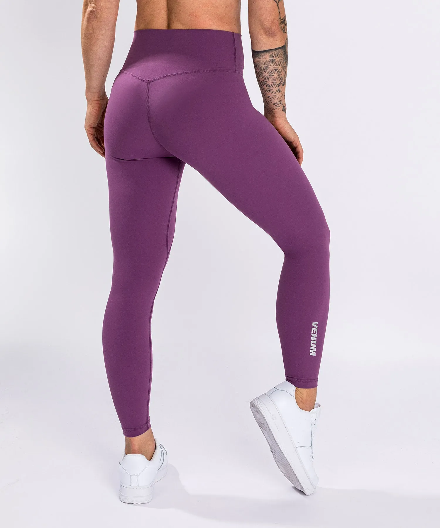 Leggings Venum Essential Lifestyle - Orquídea Oscuro/Plata Cepillada