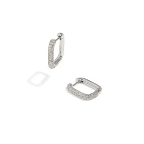 LINK PAVE SILVER HUGGIES