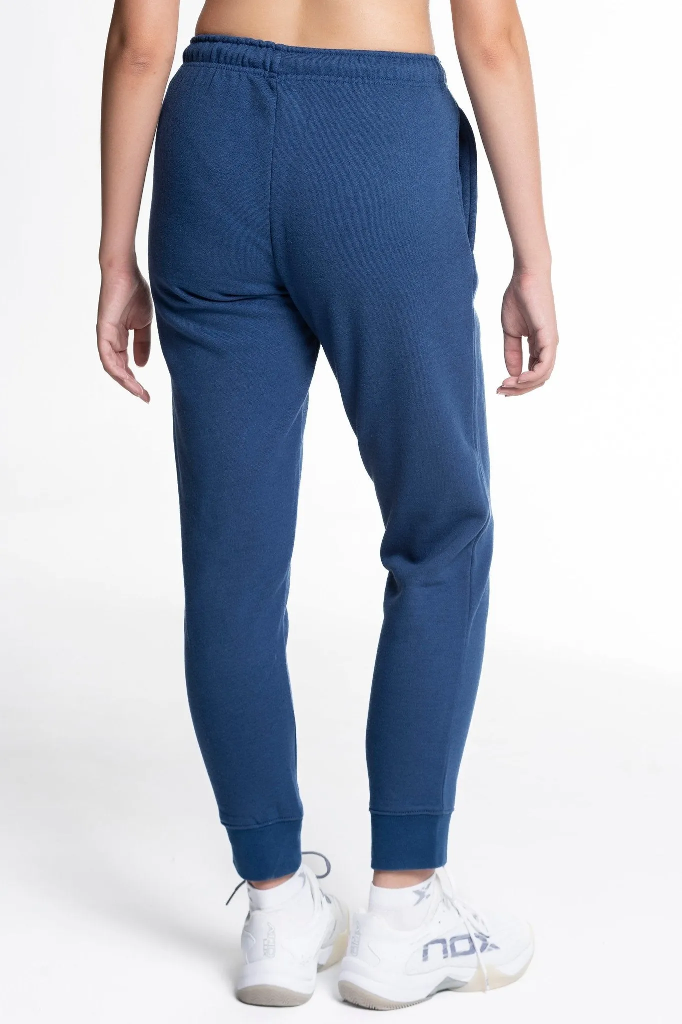 Pantalón chandal padel mujer BASIC CASUAL azul marino