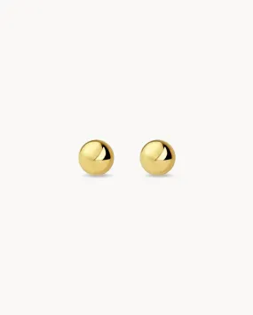 Pendientes stud esfera gold