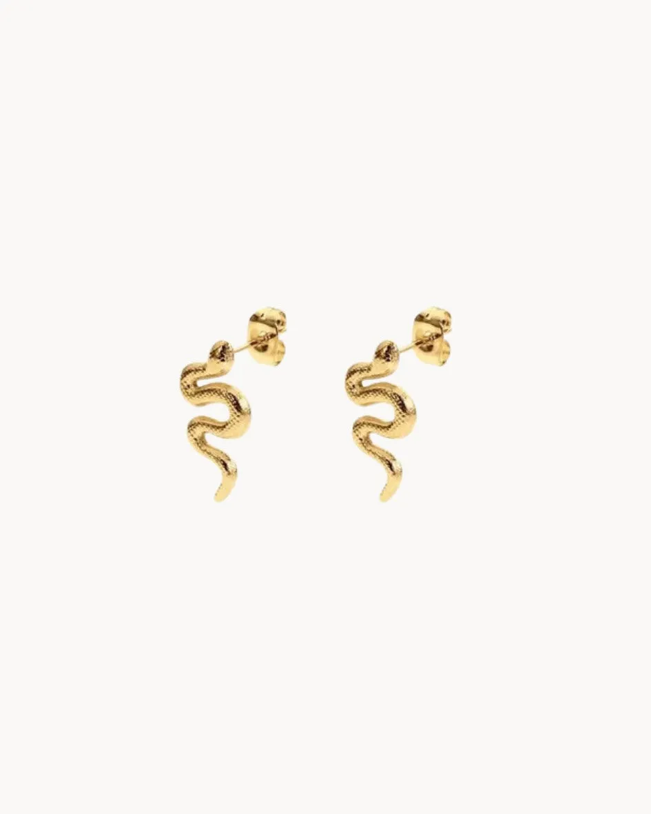 Pendientes stud serpiente