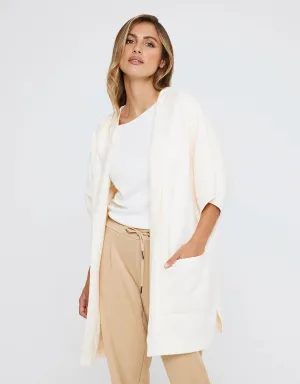 Poncho Abierto Beige - Alfonti