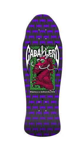 Powell Peralta Caballero Street Black Stained Reissue Skateboard Deck Prebook - Tabla