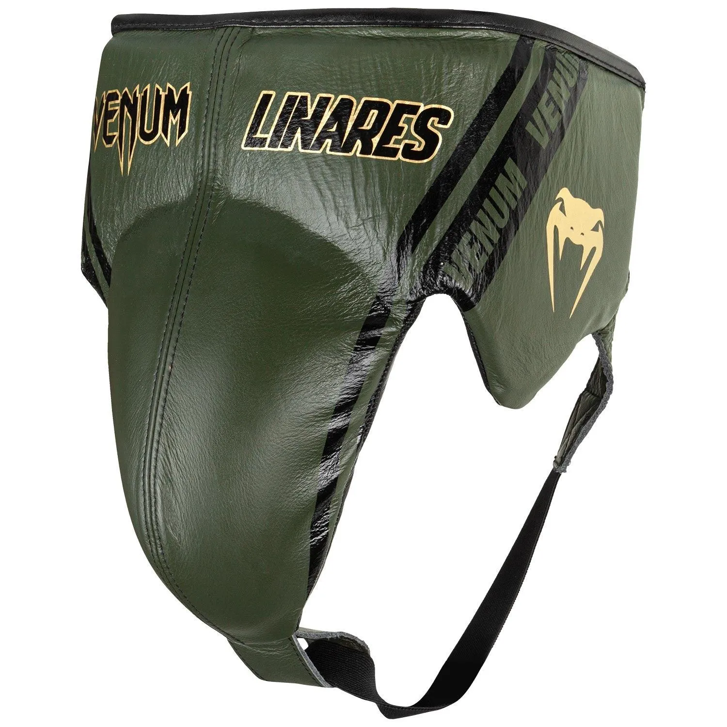 Protector inguinal de boxeo profesional Venum Edición Linares - Con  cordones - Kaki/Negro/dorado