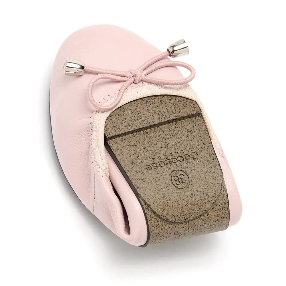 Sandringham - Pastel Pink Leather Ballet Flats