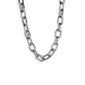 THE LINK CHUNKY SILVER NECKLACE