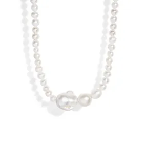 TRI PEARL ACCENT NECKLACE