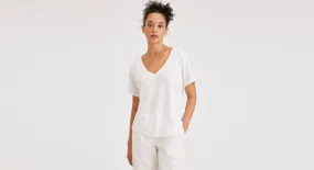 Women's Deep V-Neck Tee Shirt