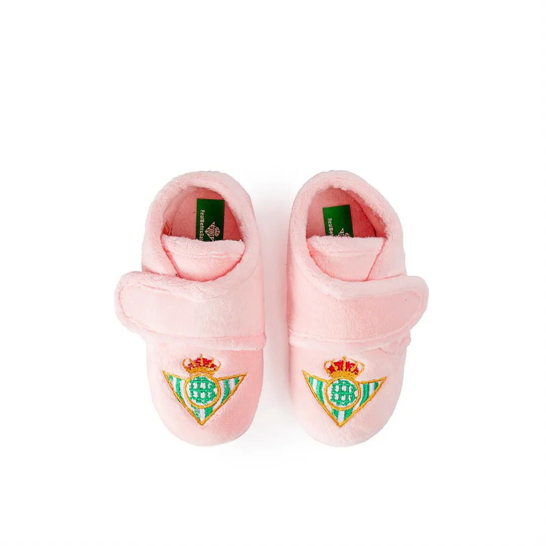 Zapatillas Betis Botín Escudo Rosa