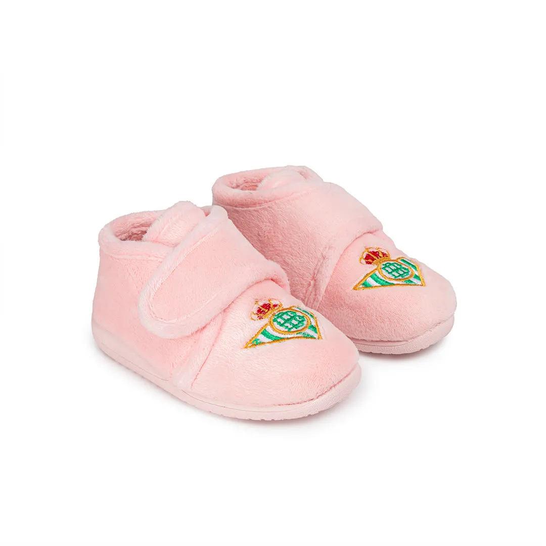 Zapatillas Betis Botín Escudo Rosa